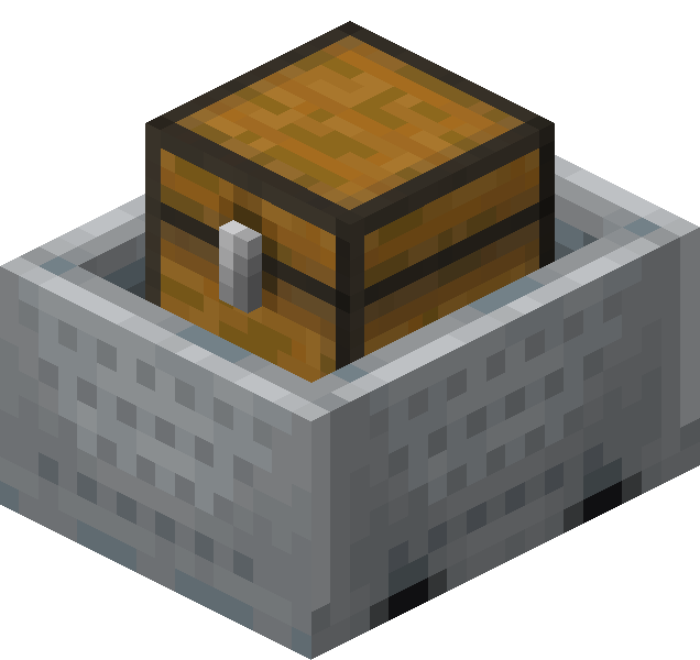 Minecart with Chest — representative authorized Minecraft asset