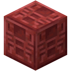 Chiseled Cinnabar — representative authorized Minecraft asset