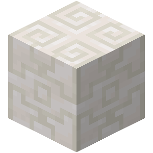 Chiseled Quartz Block — representative authorized Minecraft asset
