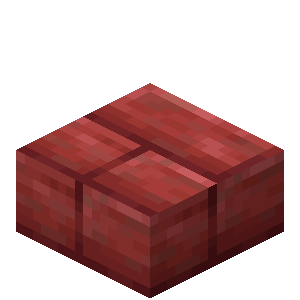 Cinnabar Brick Slab — representative authorized Minecraft asset