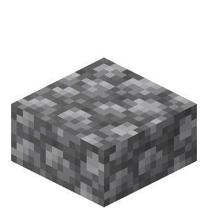 Cobblestone Slab — representative authorized Minecraft asset