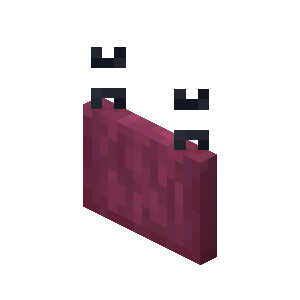 Crimson Hanging Sign — representative authorized Minecraft asset