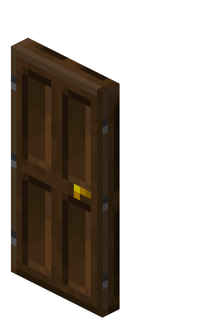 Dark Oak Door — representative authorized Minecraft asset