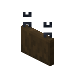 Dark Oak Hanging Sign — representative authorized Minecraft asset