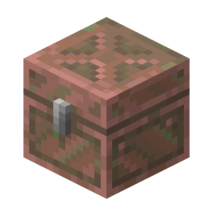 Exposed Copper Chest — representative authorized Minecraft asset