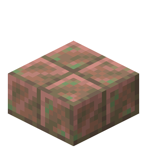 Exposed Cut Copper Slab — representative authorized Minecraft asset