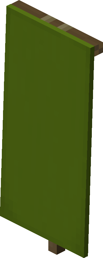Green Banner — representative authorized Minecraft asset