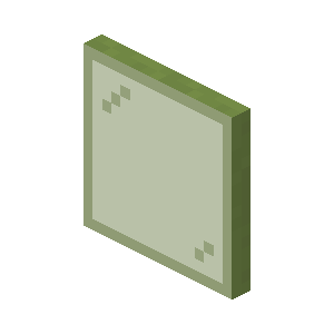 Green Stained Glass Pane — representative authorized Minecraft asset