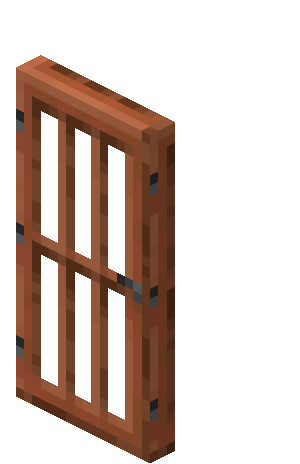 Acacia Door — representative authorized Minecraft asset