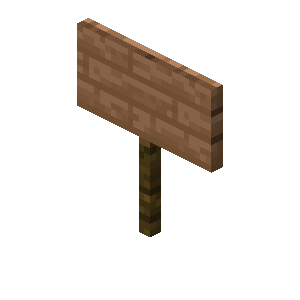 Jungle Sign — representative authorized Minecraft asset