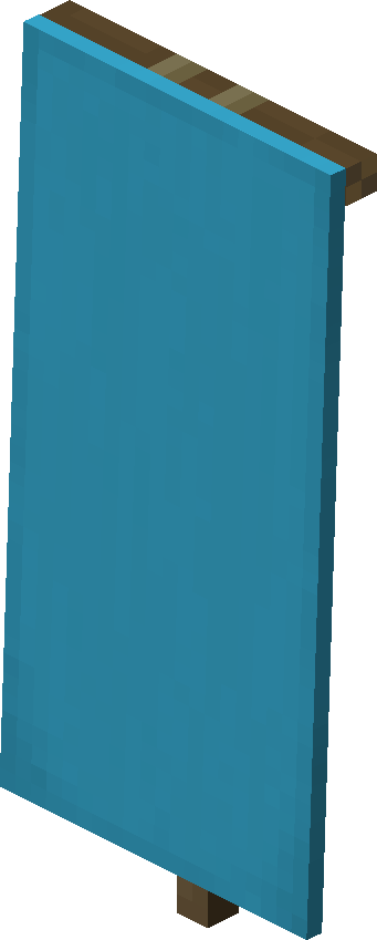 Light Blue Banner — representative authorized Minecraft asset
