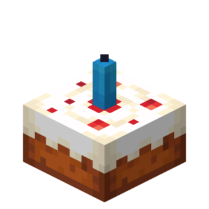 Light Blue Candle Cake — representative authorized Minecraft asset
