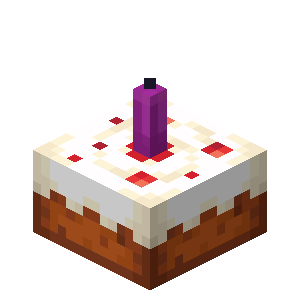 Magenta Candle Cake — representative authorized Minecraft asset