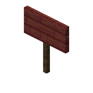 Mangrove Sign — representative authorized Minecraft asset