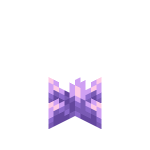 Medium Amethyst Bud — representative authorized Minecraft asset