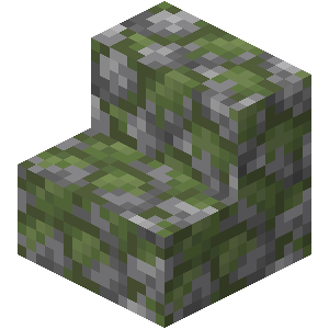 Mossy Cobblestone Stairs — representative authorized Minecraft asset