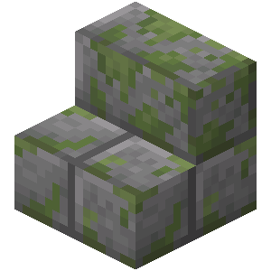 Mossy Stone Brick Stairs — representative authorized Minecraft asset