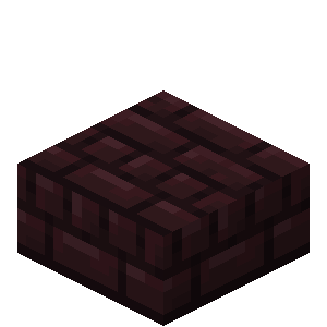 Nether Brick Slab — representative authorized Minecraft asset