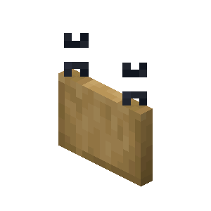 Oak Hanging Sign — representative authorized Minecraft asset