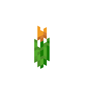 Orange Tulip — representative authorized Minecraft asset