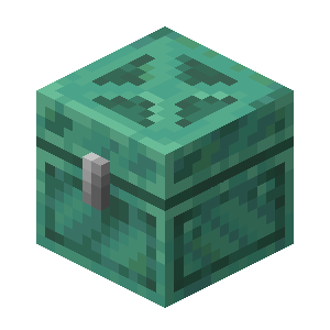Oxidized Copper Chest — representative authorized Minecraft asset
