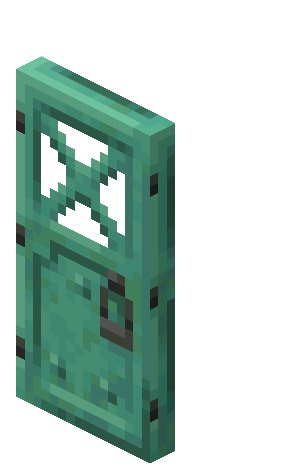 Oxidized Copper Door — representative authorized Minecraft asset