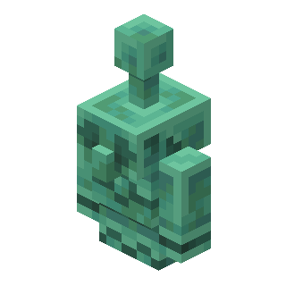 Oxidized Copper Golem Statue — representative authorized Minecraft asset