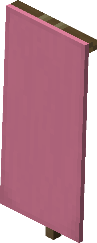 Pink Banner — representative authorized Minecraft asset