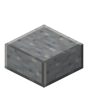 Polished Andesite Slab — representative authorized Minecraft asset