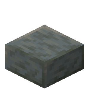 Polished Tuff Slab — representative authorized Minecraft asset