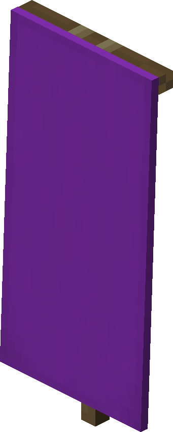 Purple Banner — representative authorized Minecraft asset