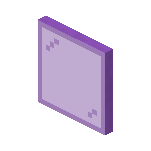 Purple Stained Glass Pane — representative authorized Minecraft asset