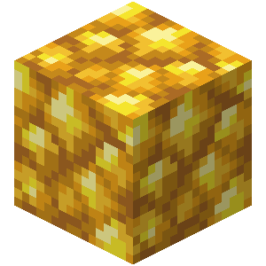 Block of Raw Gold — representative authorized Minecraft asset