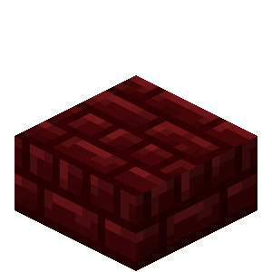 Red Nether Brick Slab — representative authorized Minecraft asset