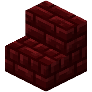 Red Nether Brick Stairs — representative authorized Minecraft asset