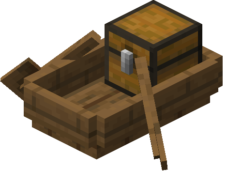 Spruce Boat with Chest — representative authorized Minecraft asset