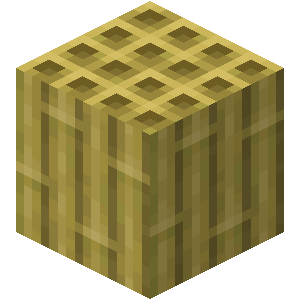 Block of Stripped Bamboo — representative authorized Minecraft asset