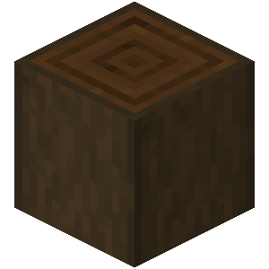 Stripped Dark Oak Log — representative authorized Minecraft asset