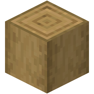 Stripped Oak Log — representative authorized Minecraft asset
