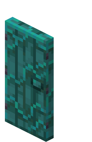 Warped Door — representative authorized Minecraft asset