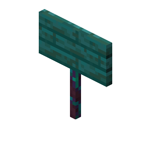 Warped Sign — representative authorized Minecraft asset