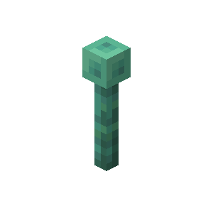 Waxed Oxidized Lightning Rod — representative authorized Minecraft asset