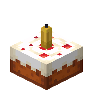 Yellow Candle Cake — representative authorized Minecraft asset