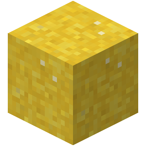 Yellow Concrete Powder — representative authorized Minecraft asset